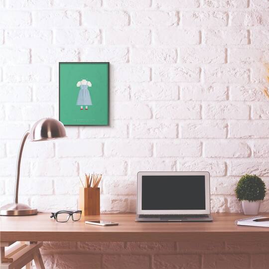 Stupell Industries The Wizard of Oz Fashion Design in Black Frame Wall Art